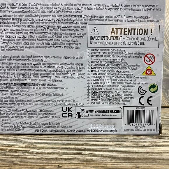 SOLD Tech Deck DLX Pro Pack 10 Boards Skateboards Fingerboards Age 6+ Spin - Picture 4 of 6